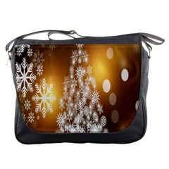 Christmas-tree-a 001 Messenger Bag by nate14shop