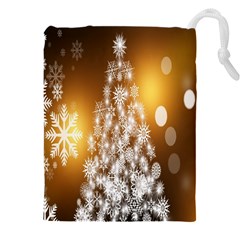 Christmas-tree-a 001 Drawstring Pouch (5xl) by nate14shop