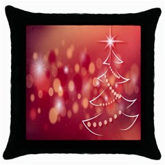 Christmas-tree-a 002 Throw Pillow Case (black)