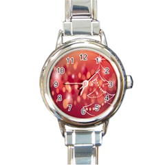 Christmas-tree-a 002 Round Italian Charm Watch by nate14shop