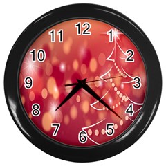 Christmas-tree-a 002 Wall Clock (black) by nate14shop