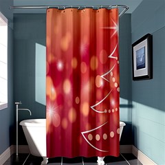 Christmas-tree-a 002 Shower Curtain 36  X 72  (stall)  by nate14shop