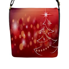 Christmas-tree-a 002 Flap Closure Messenger Bag (l) by nate14shop