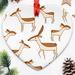 Deer Heart Ornament (two Sides)