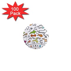 Desktop - A 001 1  Mini Magnets (100 Pack)  by nate14shop