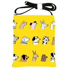 Dogs Shoulder Sling Bag