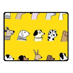 Dogs Fleece Blanket (small) by nate14shop