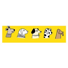 Dogs Oblong Satin Scarf (16  X 60 ) by nate14shop