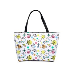 Doodle Classic Shoulder Handbag by nate14shop