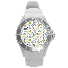 Doodle Round Plastic Sport Watch (l)