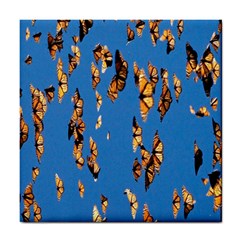 Eastern Monarch Butterfly Tile Coaster