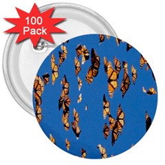 Eastern Monarch Butterfly 3  Buttons (100 pack) 