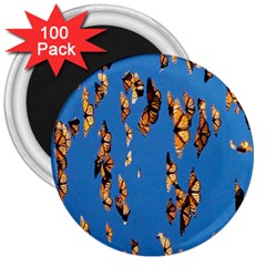 Eastern Monarch Butterfly 3  Magnets (100 pack)