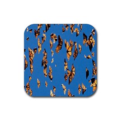 Eastern Monarch Butterfly Rubber Coaster (Square)