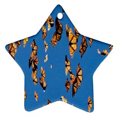 Eastern Monarch Butterfly Star Ornament (Two Sides)