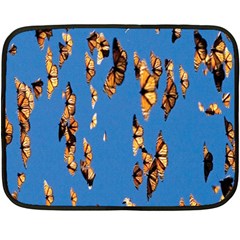 Eastern Monarch Butterfly Double Sided Fleece Blanket (Mini) 