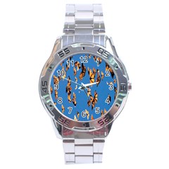 Eastern Monarch Butterfly Stainless Steel Analogue Watch