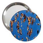 Eastern Monarch Butterfly 3  Handbag Mirrors Front