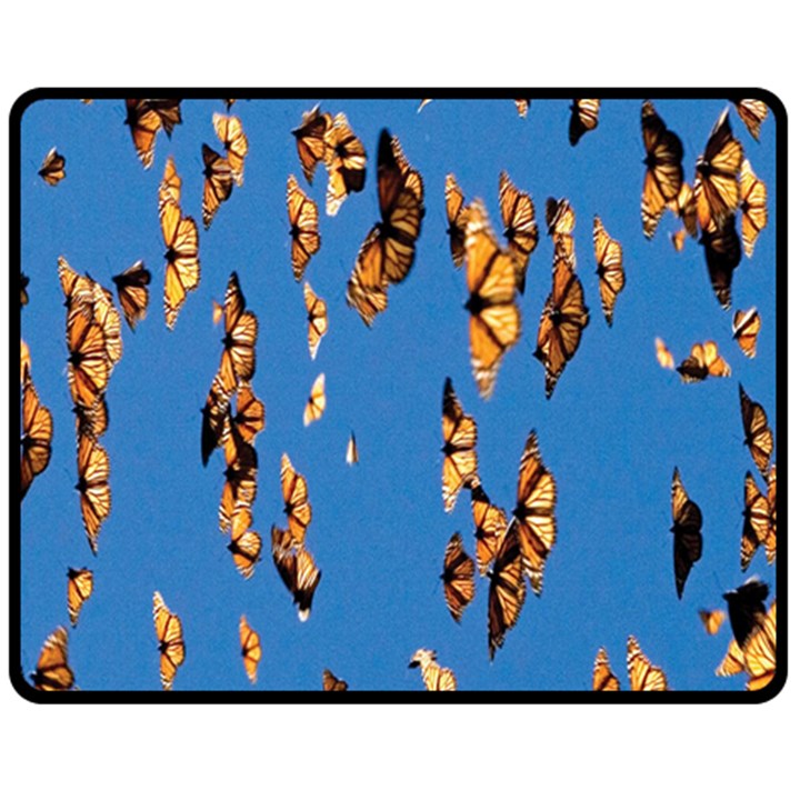 Eastern Monarch Butterfly Double Sided Fleece Blanket (Medium) 