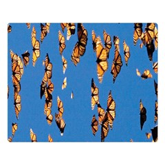 Eastern Monarch Butterfly Double Sided Flano Blanket (large)  by nate14shop