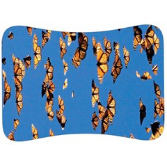 Eastern Monarch Butterfly Velour Seat Head Rest Cushion by nate14shop