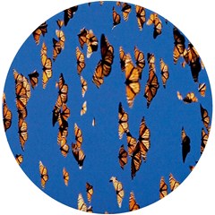 Eastern Monarch Butterfly UV Print Round Tile Coaster