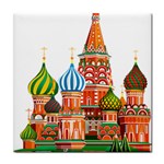 Moscow-kremlin-saint-basils-cathedral-red-square-l-vector-illustration-moscow-building Tile Coaster Front