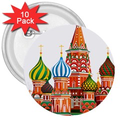 Moscow-kremlin-saint-basils-cathedral-red-square-l-vector-illustration-moscow-building 3  Buttons (10 Pack) 