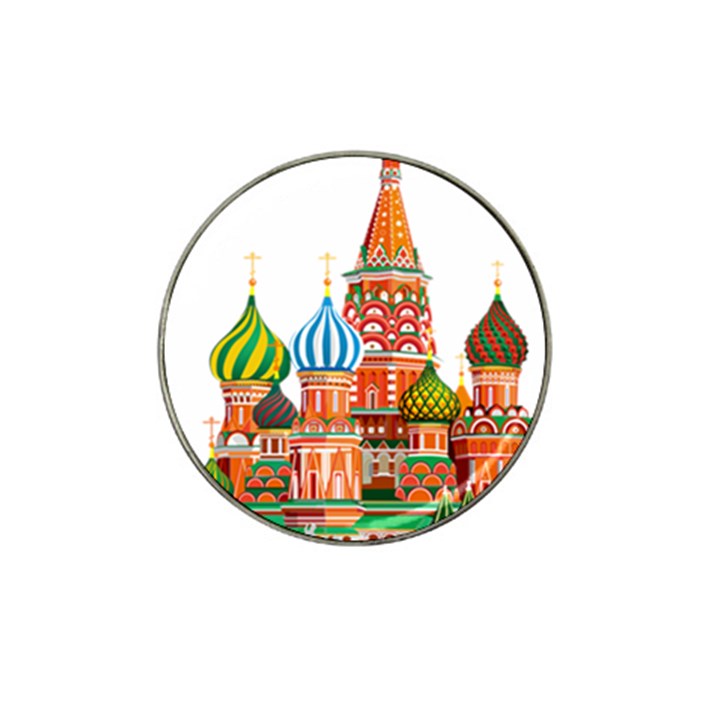 Moscow-kremlin-saint-basils-cathedral-red-square-l-vector-illustration-moscow-building Hat Clip Ball Marker (10 pack)