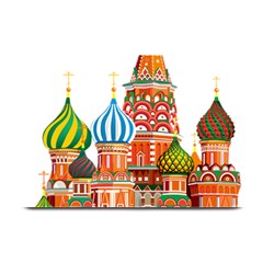 Moscow-kremlin-saint-basils-cathedral-red-square-l-vector-illustration-moscow-building Plate Mats by Jancukart