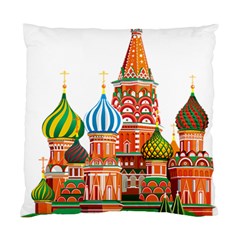 Moscow-kremlin-saint-basils-cathedral-red-square-l-vector-illustration-moscow-building Standard Cushion Case (one Side) by Jancukart