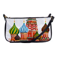 Moscow-kremlin-saint-basils-cathedral-red-square-l-vector-illustration-moscow-building Shoulder Clutch Bag