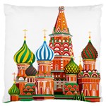 Moscow-kremlin-saint-basils-cathedral-red-square-l-vector-illustration-moscow-building Large Flano Cushion Case (One Side) Front