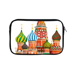 Moscow-kremlin-saint-basils-cathedral-red-square-l-vector-illustration-moscow-building Apple Macbook Pro 13  Zipper Case by Jancukart