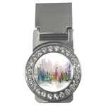 Drawing-watercolor-painting-city Money Clips (CZ)  Front