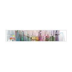 Drawing-watercolor-painting-city Flano Scarf (mini)