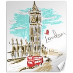 Big-ben-paris-clock-tower-vector-painted-london Canvas 8  x 10  8.15 x9.66  Canvas - 1