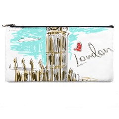 Big-ben-paris-clock-tower-vector-painted-london Pencil Case