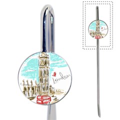 Big-ben-paris-clock-tower-vector-painted-london Book Mark