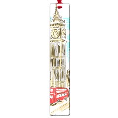 Big-ben-paris-clock-tower-vector-painted-london Large Book Marks by Jancukart