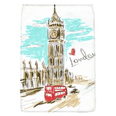 Big-ben-paris-clock-tower-vector-painted-london Removable Flap Cover (l)