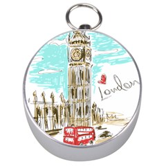 Big-ben-paris-clock-tower-vector-painted-london Silver Compasses by Jancukart