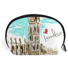 Big-ben-paris-clock-tower-vector-painted-london Accessory Pouch (large)