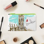 Big-ben-paris-clock-tower-vector-painted-london Cosmetic Bag (XS) Front