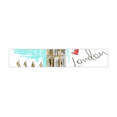 Big-ben-paris-clock-tower-vector-painted-london Flano Scarf (mini) by Jancukart