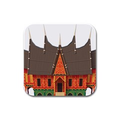 Gadang-minangkabau-people Rubber Square Coaster (4 Pack)