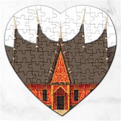 Gadang-minangkabau-people Jigsaw Puzzle (heart) by Jancukart