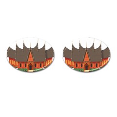 Gadang-minangkabau-people Cufflinks (oval) by Jancukart