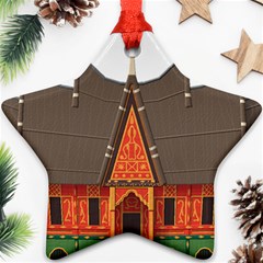 Gadang-minangkabau-people Star Ornament (two Sides)