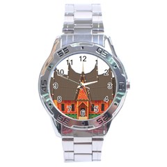 Gadang-minangkabau-people Stainless Steel Analogue Watch by Jancukart